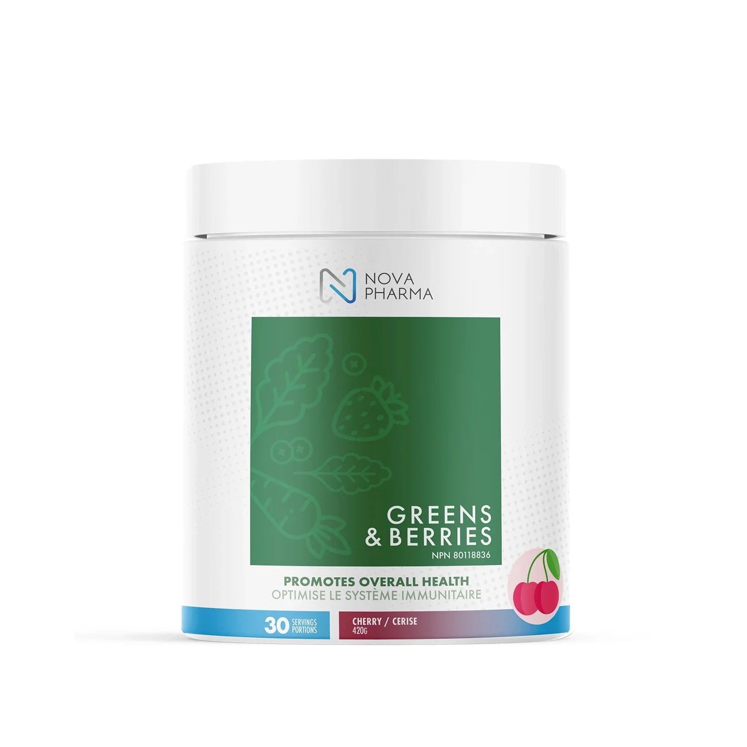 Nova Pharma - Greens & Berries, 30 Servings - Nova Pharma