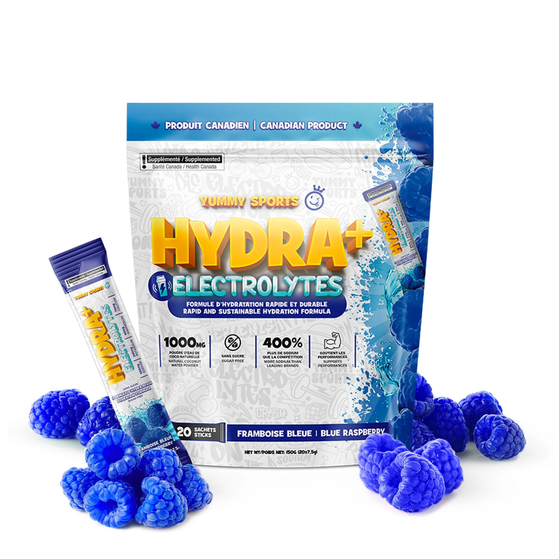 YUMMY SPORTS  -  Hydra + Electrolytes Sticks (20x)