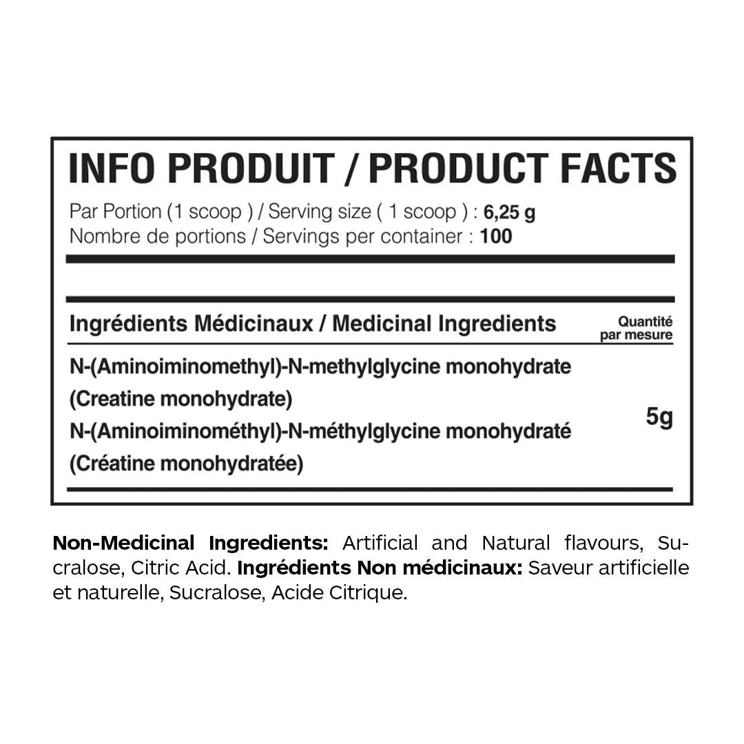 YUMMY SPORTS  -  Creatine Monohydrate 500 g