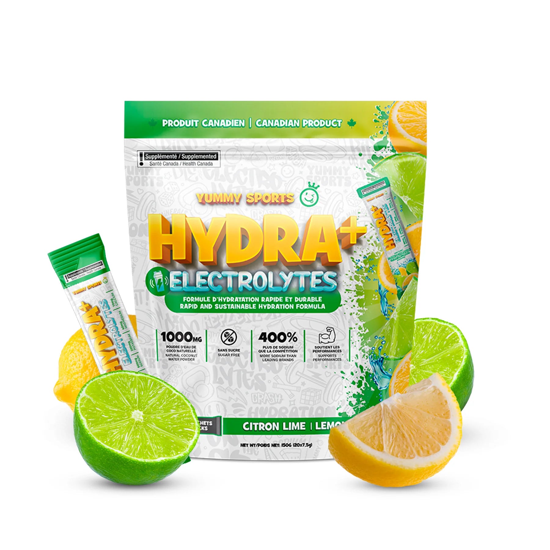 YUMMY SPORTS  -  Hydra + Electrolytes Sticks (20x)