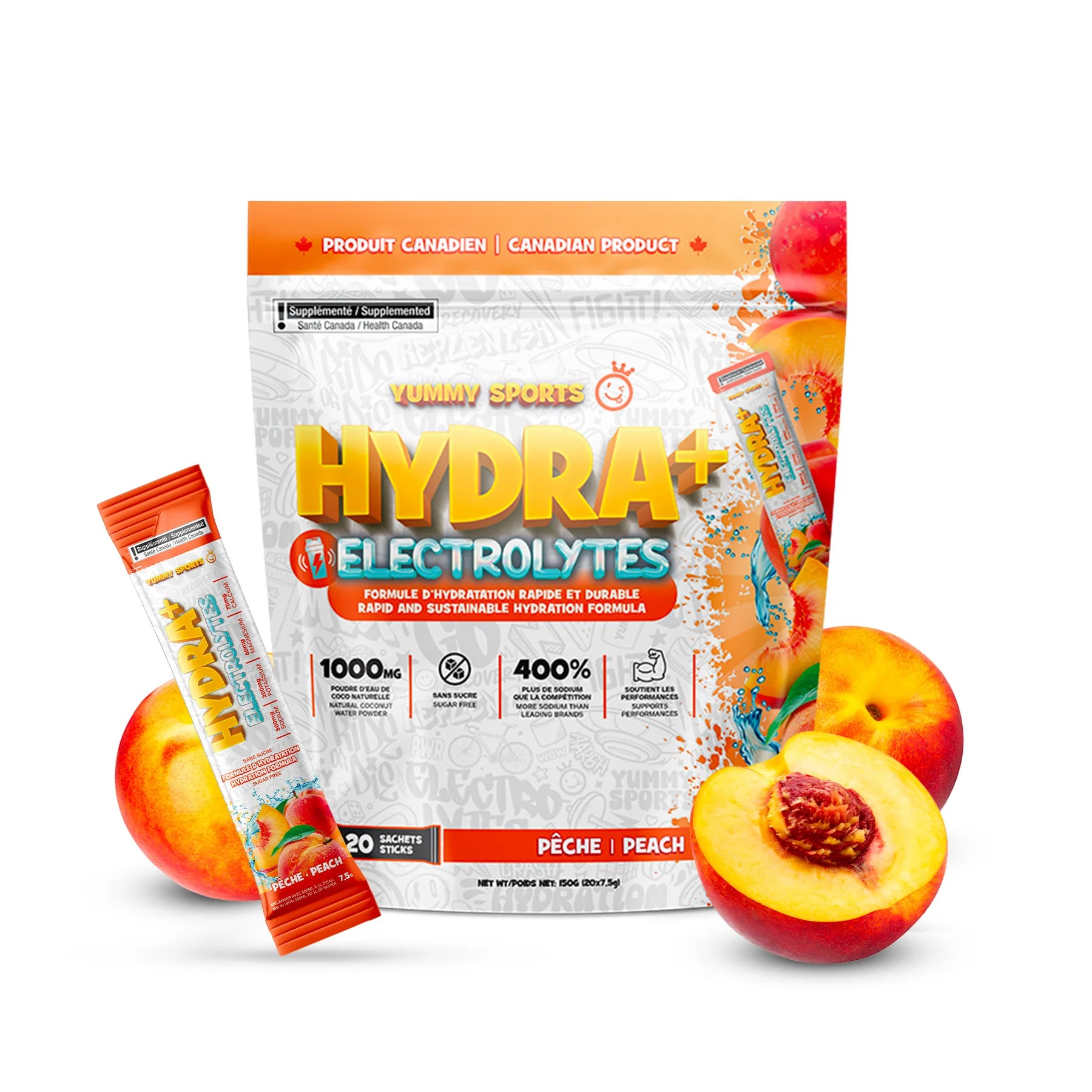 YUMMY SPORTS  -  Hydra + Electrolytes Sticks (20x)