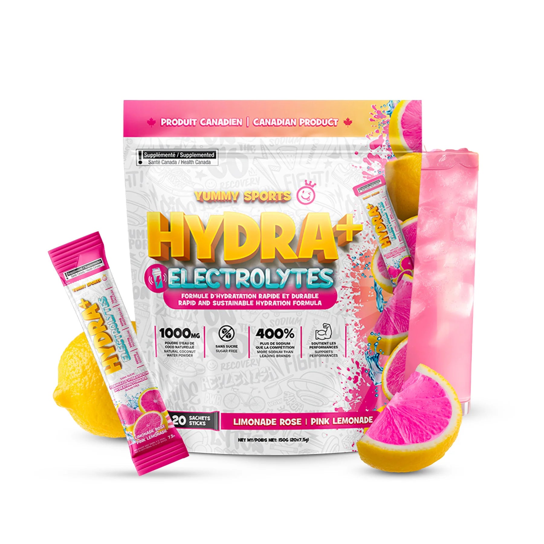 YUMMY SPORTS  -  Hydra + Electrolytes Sticks (20x)