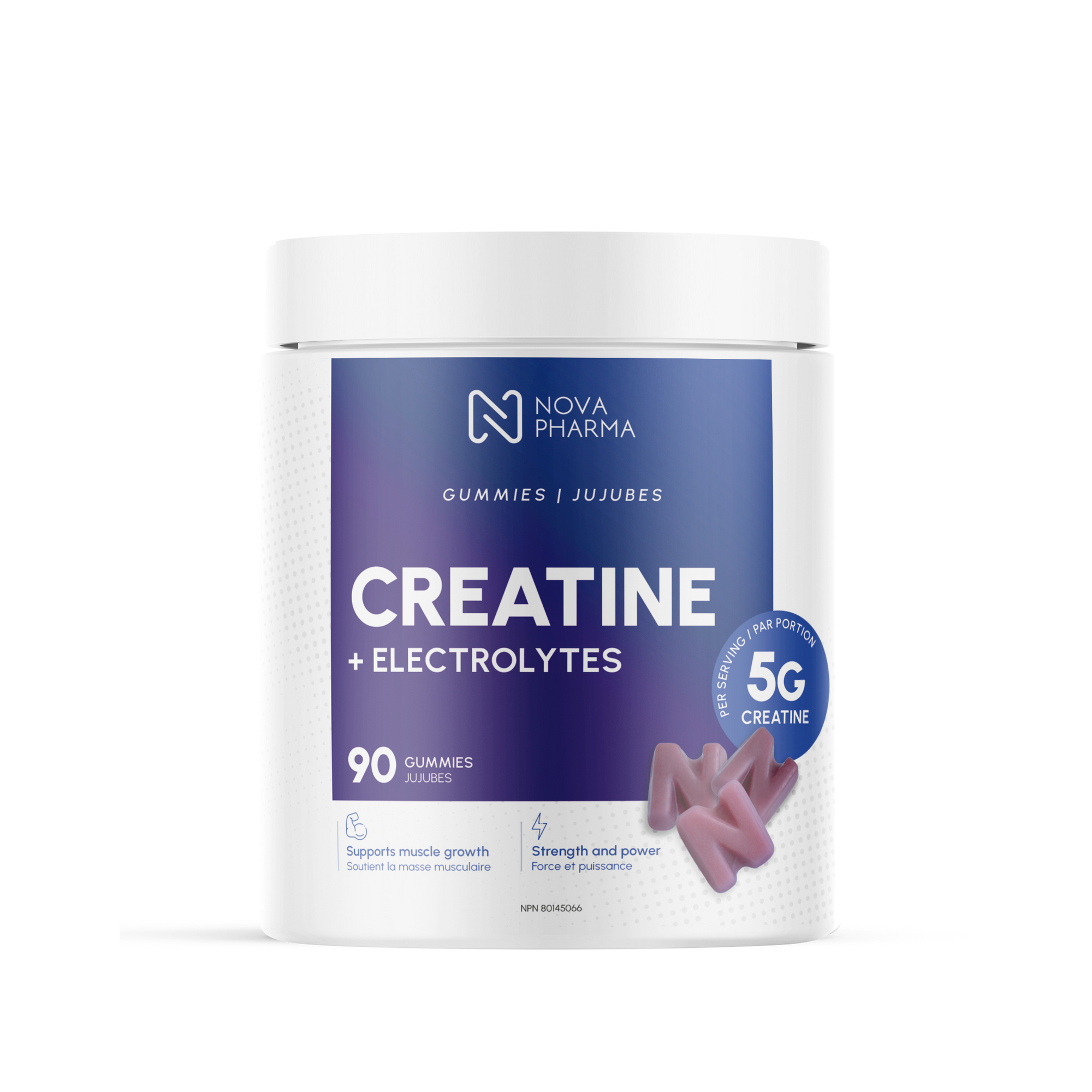 NOVA PHARMA - Creatine + Electrolytes 90 Gummies