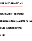 XPN  -  Vitamine D3 2000iu 120 softgels