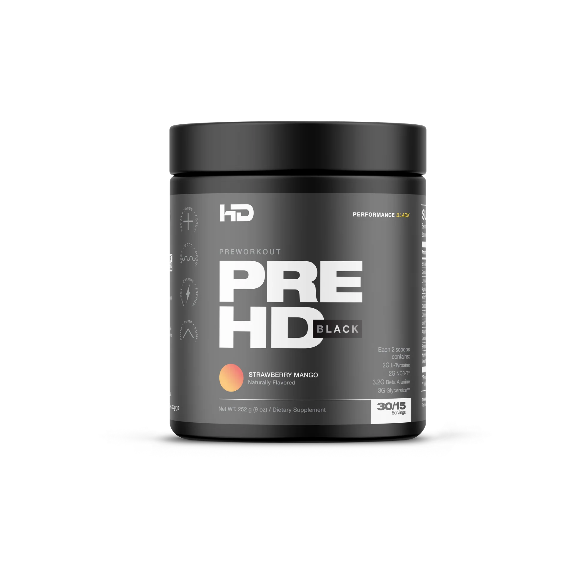 HD MUSCLE  -  Pre HD Black 30 portions
