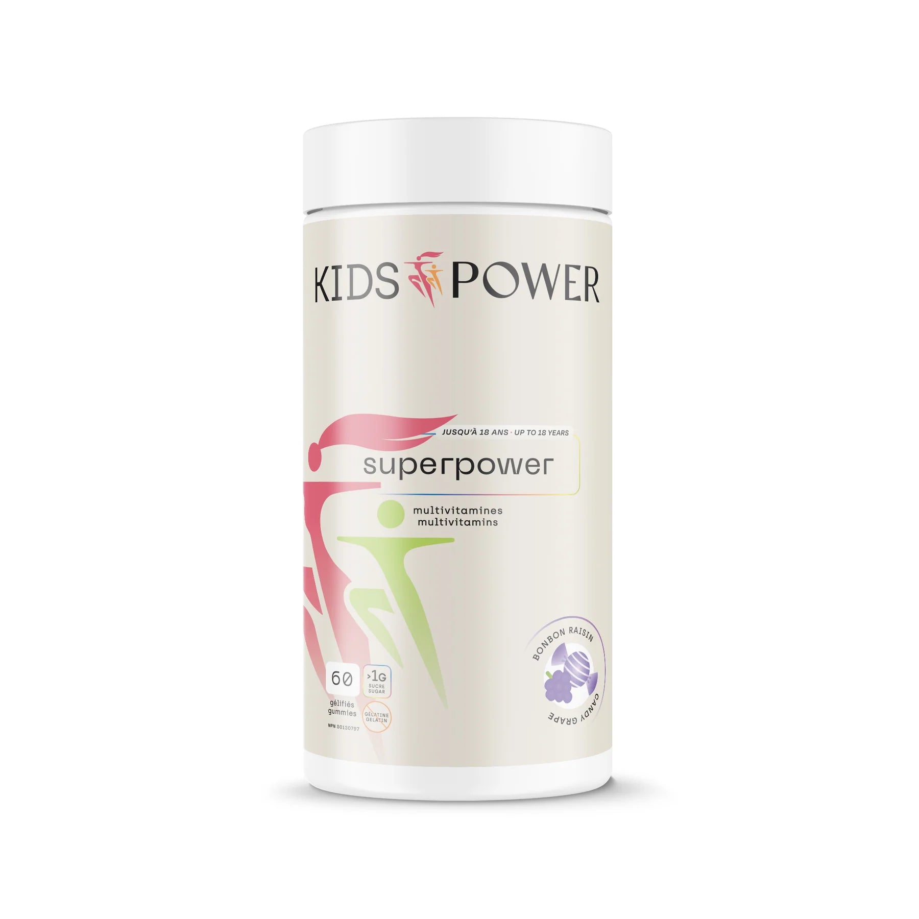 GIRL POWER - KIDS POWER - Superpower 60 gummies