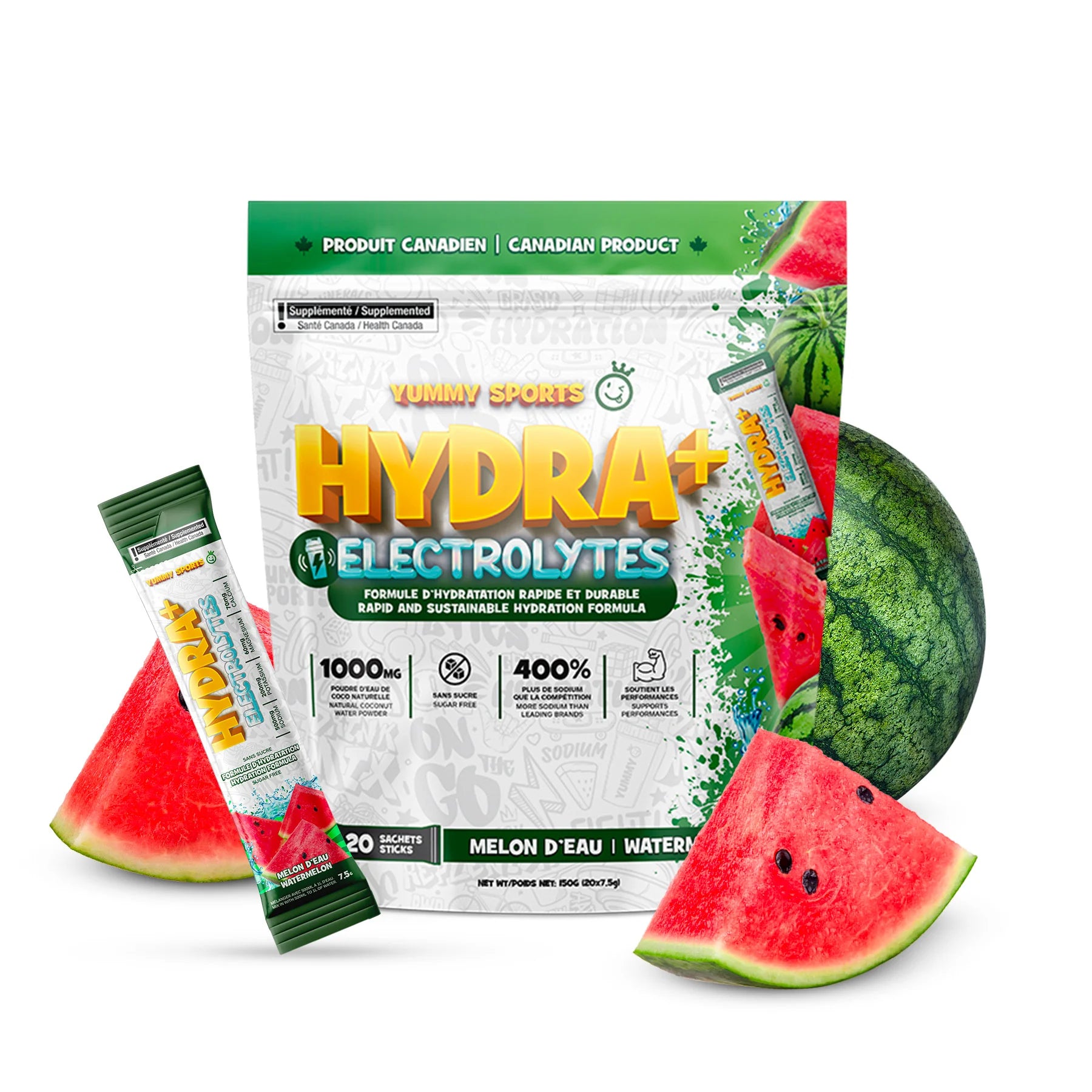 YUMMY SPORTS  -  Hydra + Electrolytes Sticks (20x)