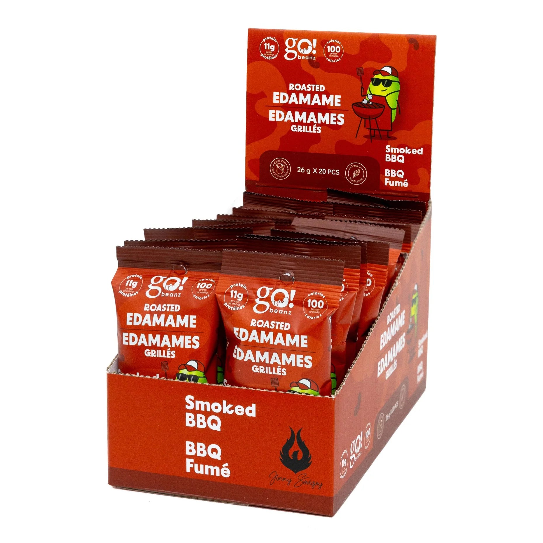 JIMMY SÉVIGNY - GO Beanz Edamames Grillés 26g   20/box