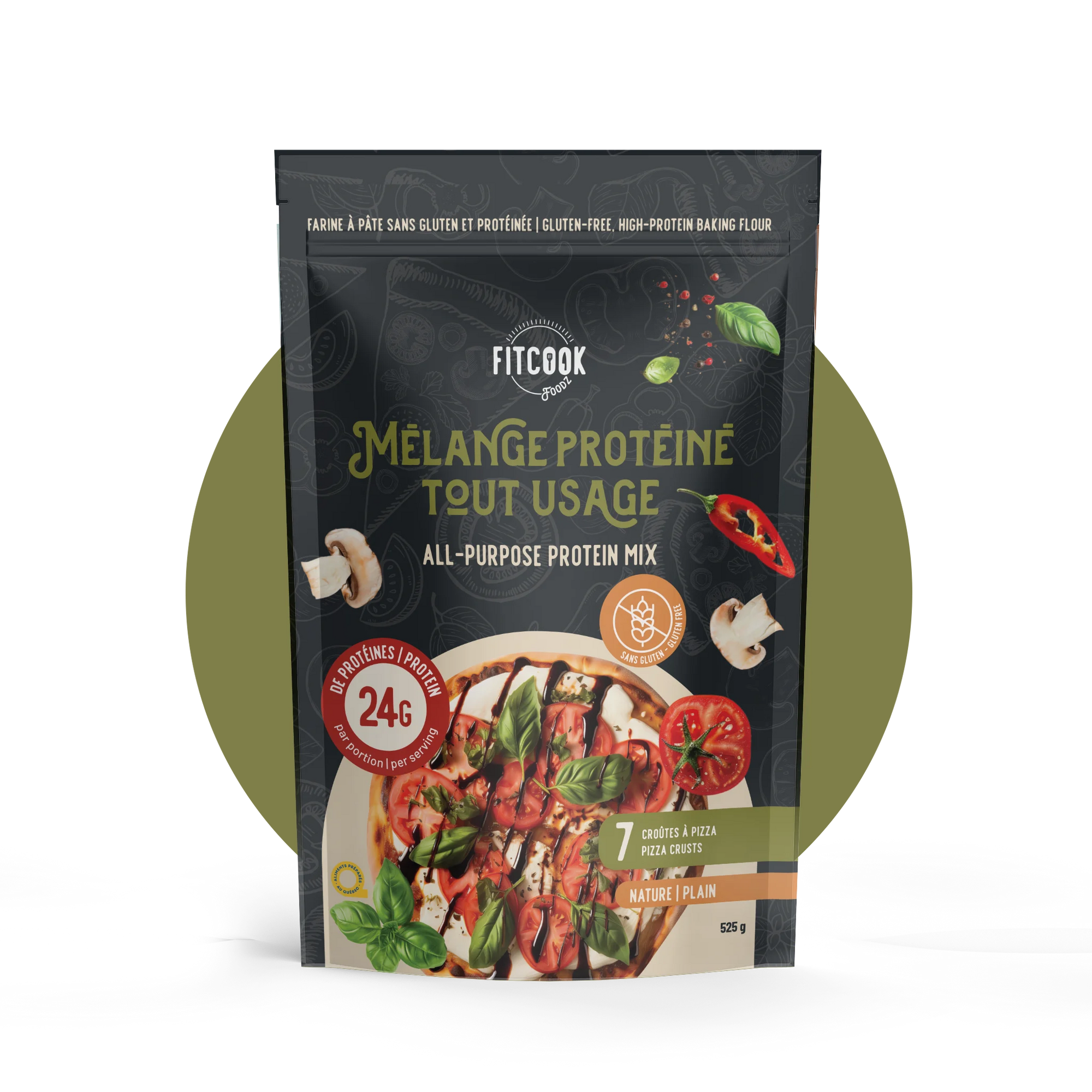 Fitcook Foodz | Mélange Protéiné Tout Usage - Nature - 6/Boite