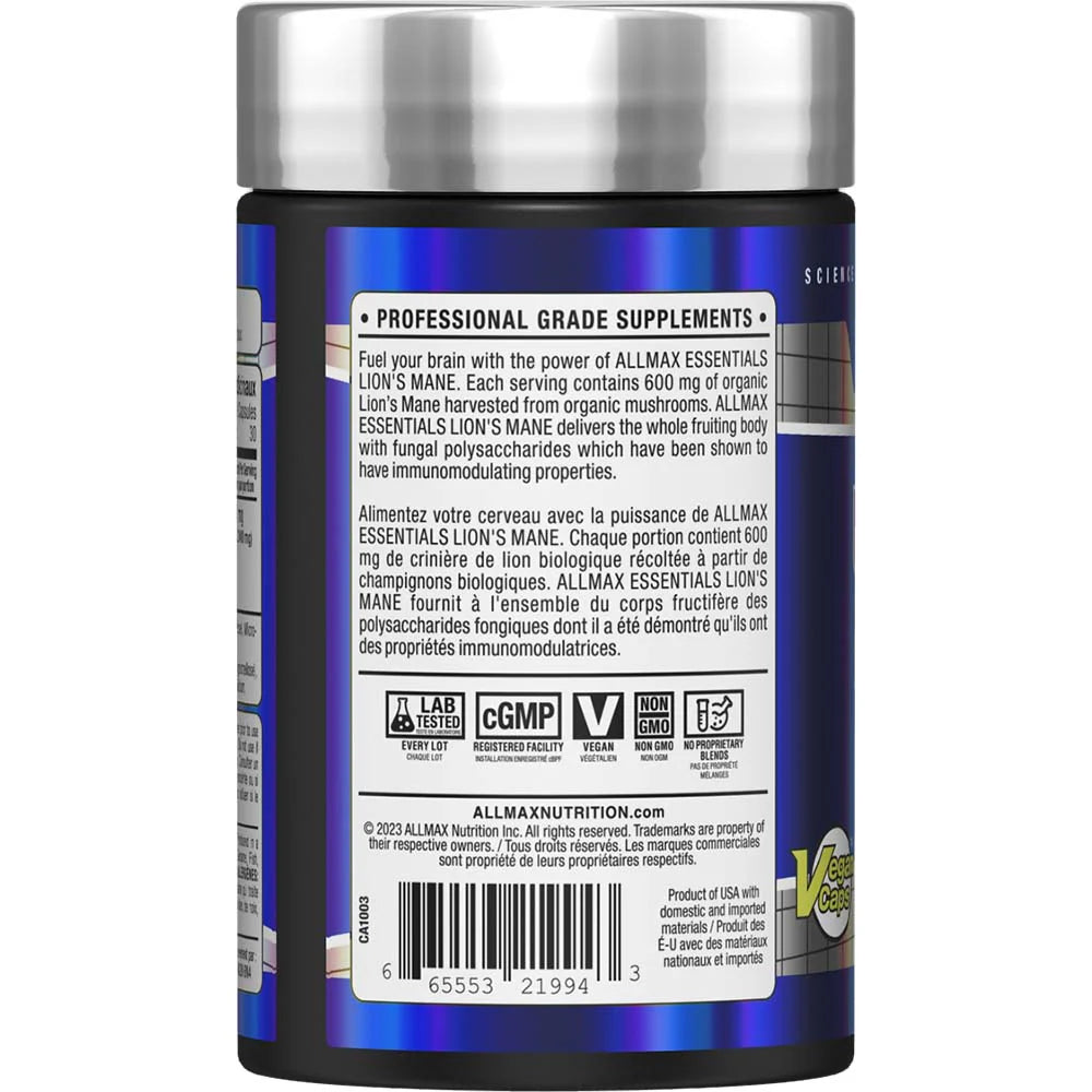 ALLMAX  -  Lion's Mane, 60 capsules