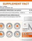 NIH - Vitamine D3 2000UI 120 gélules