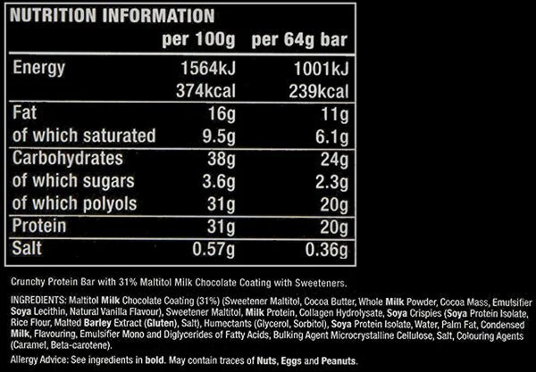 WARRIOR CRUNCH - 12 bars
